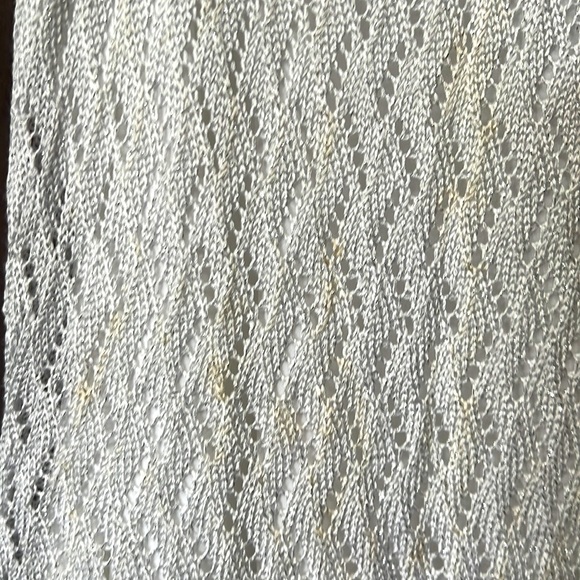 WHBM crochet white and silver tank top - Picture 4 of 4